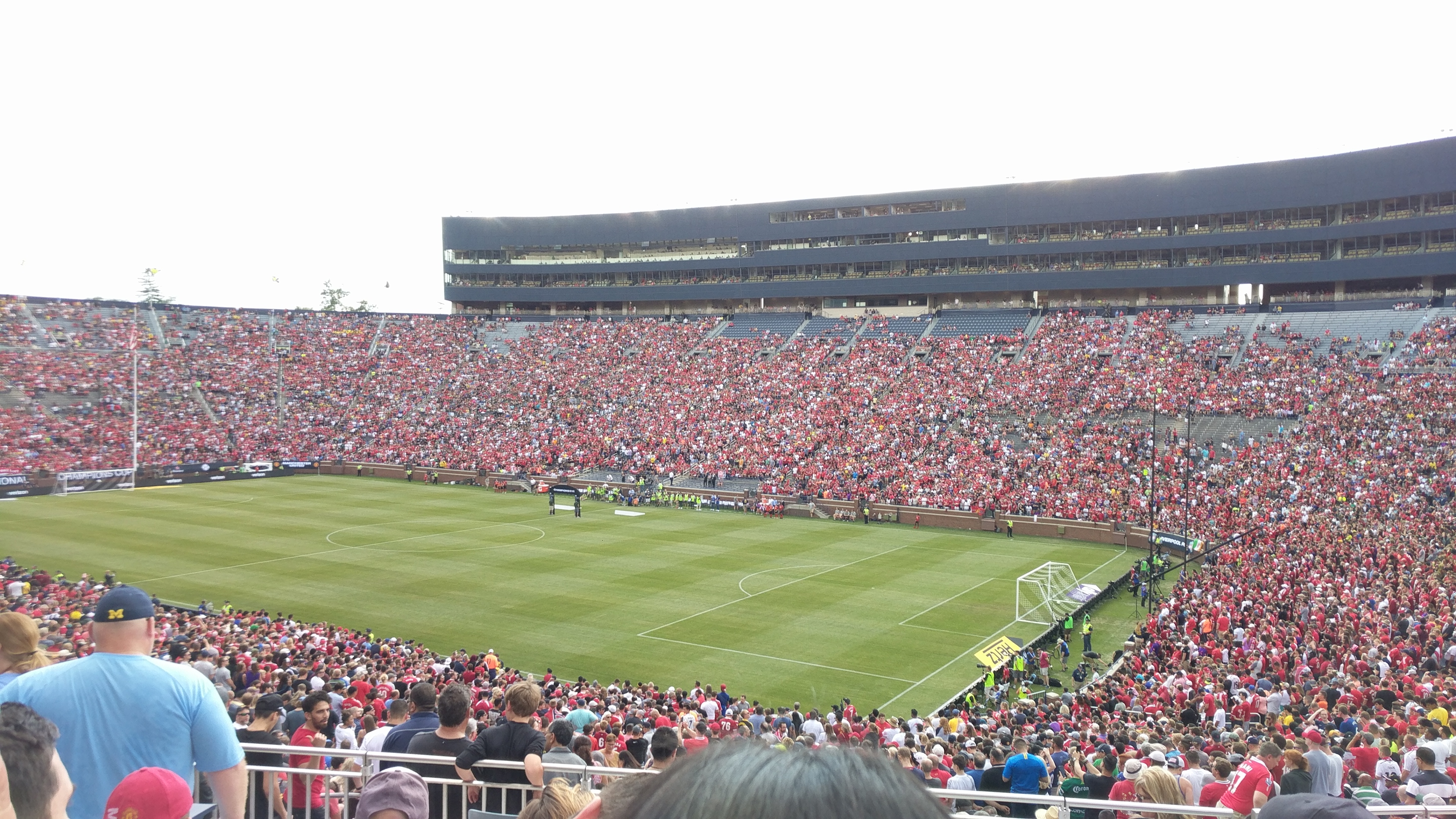 Liverpool play Manchester United in Ann Arbor, July 2018