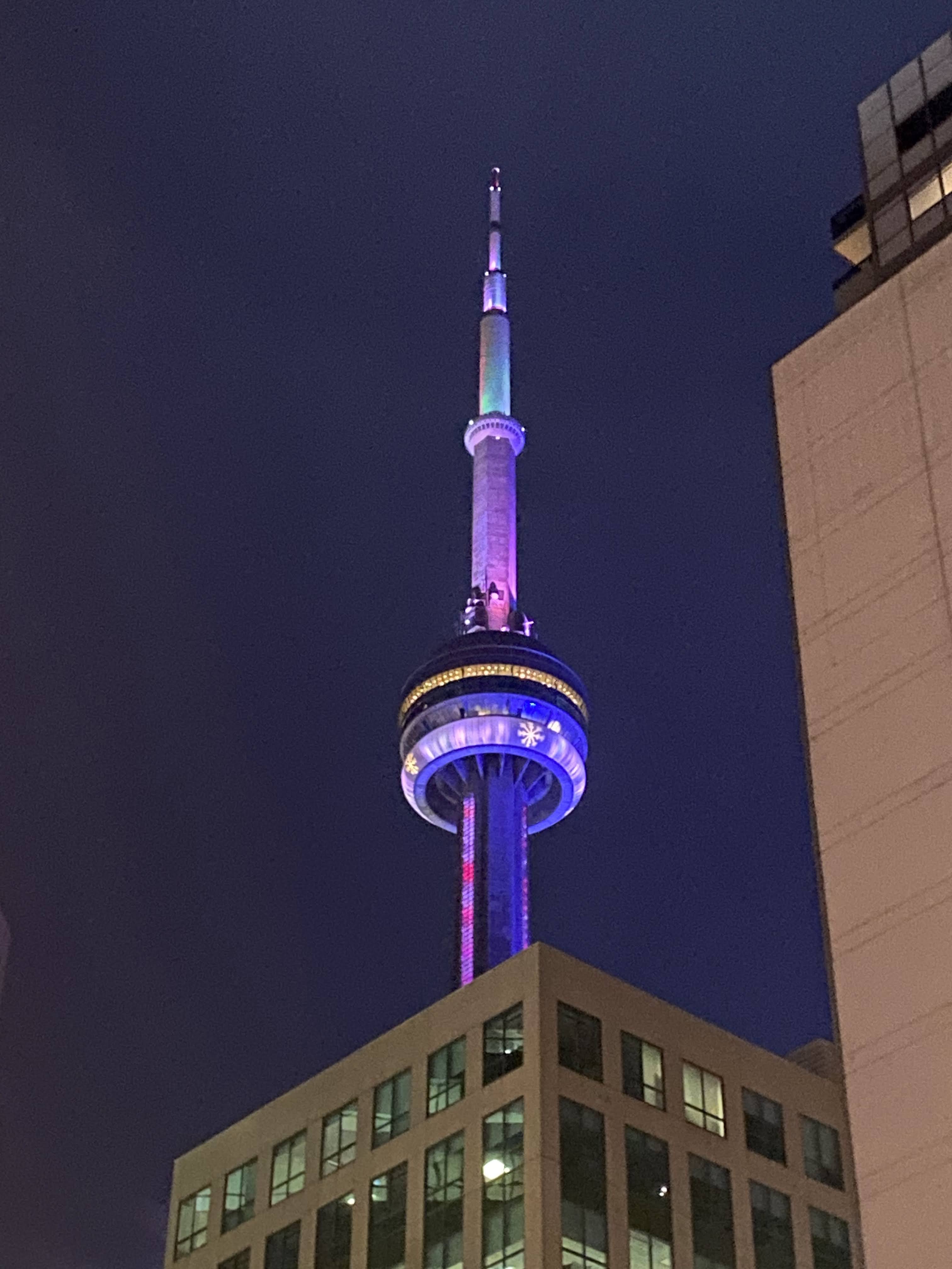CN Tower in Toronto, December 2023