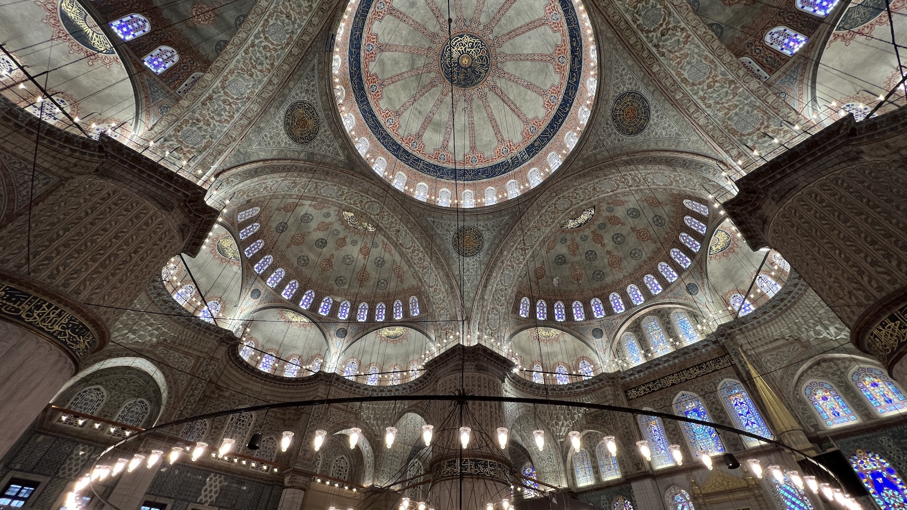 Inside of a mosque in Istanbul, February 2024