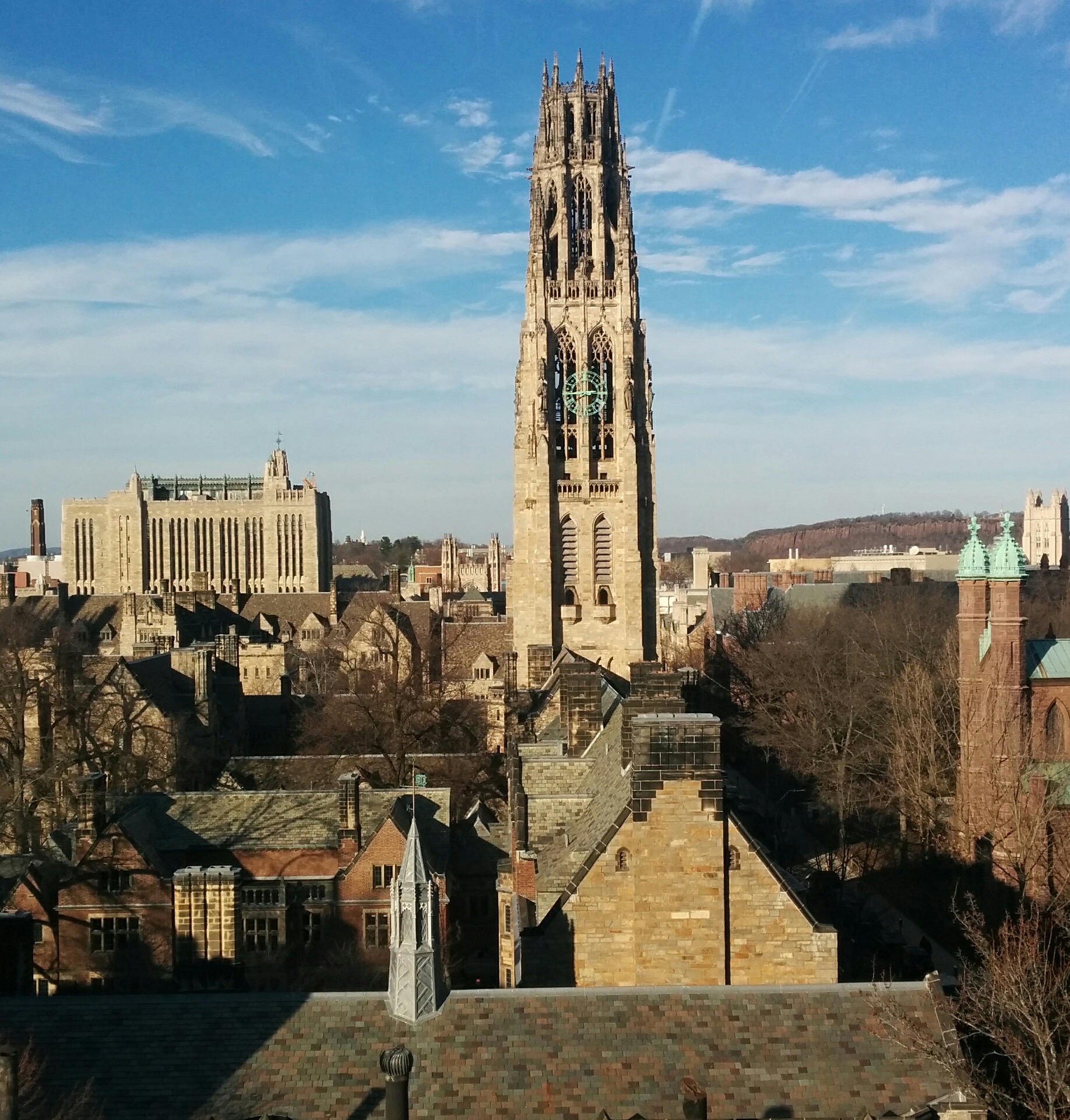 Yale University building, February 2016