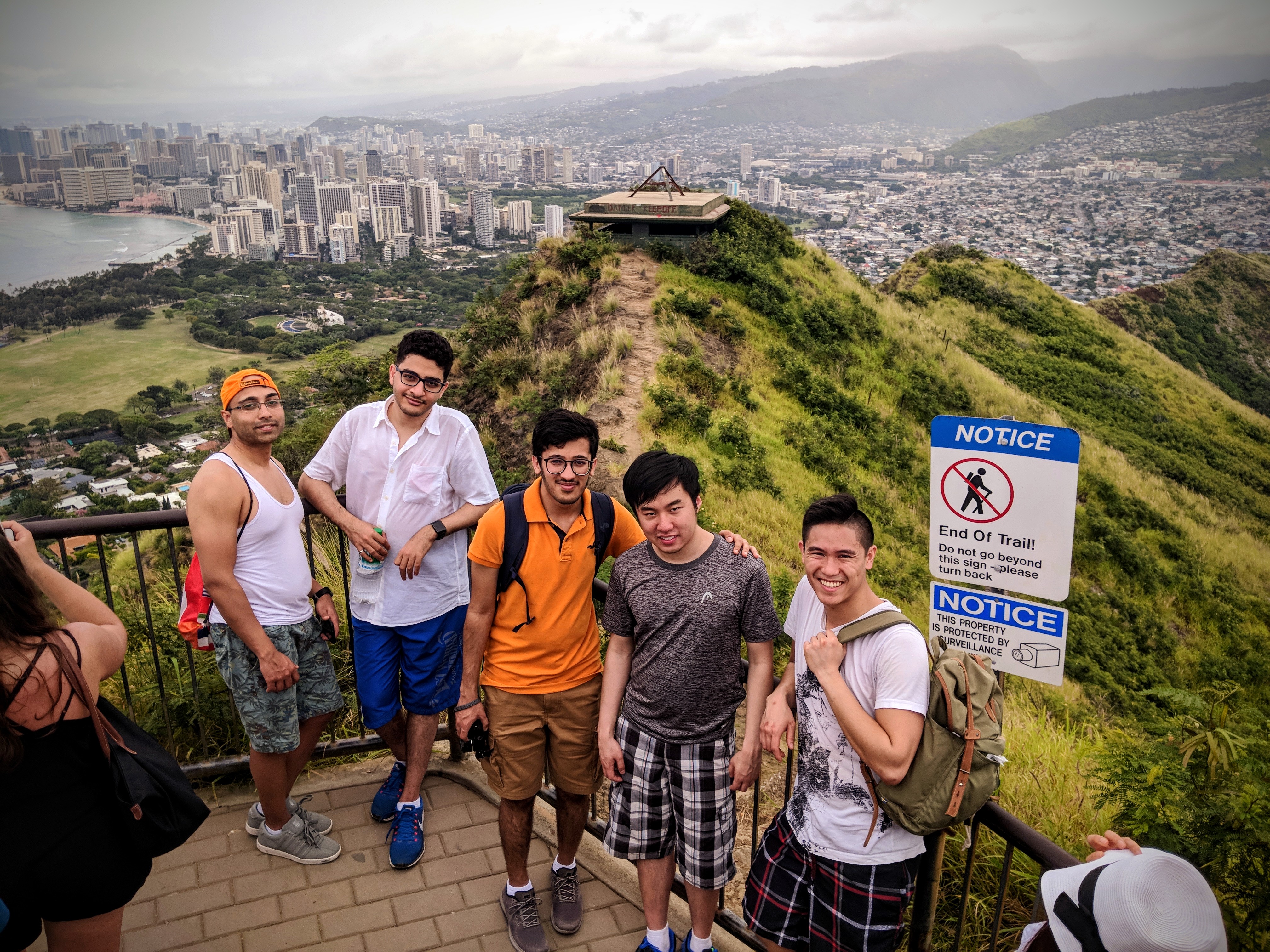 Me with friends in Honolulu in Hawaii, April 2018