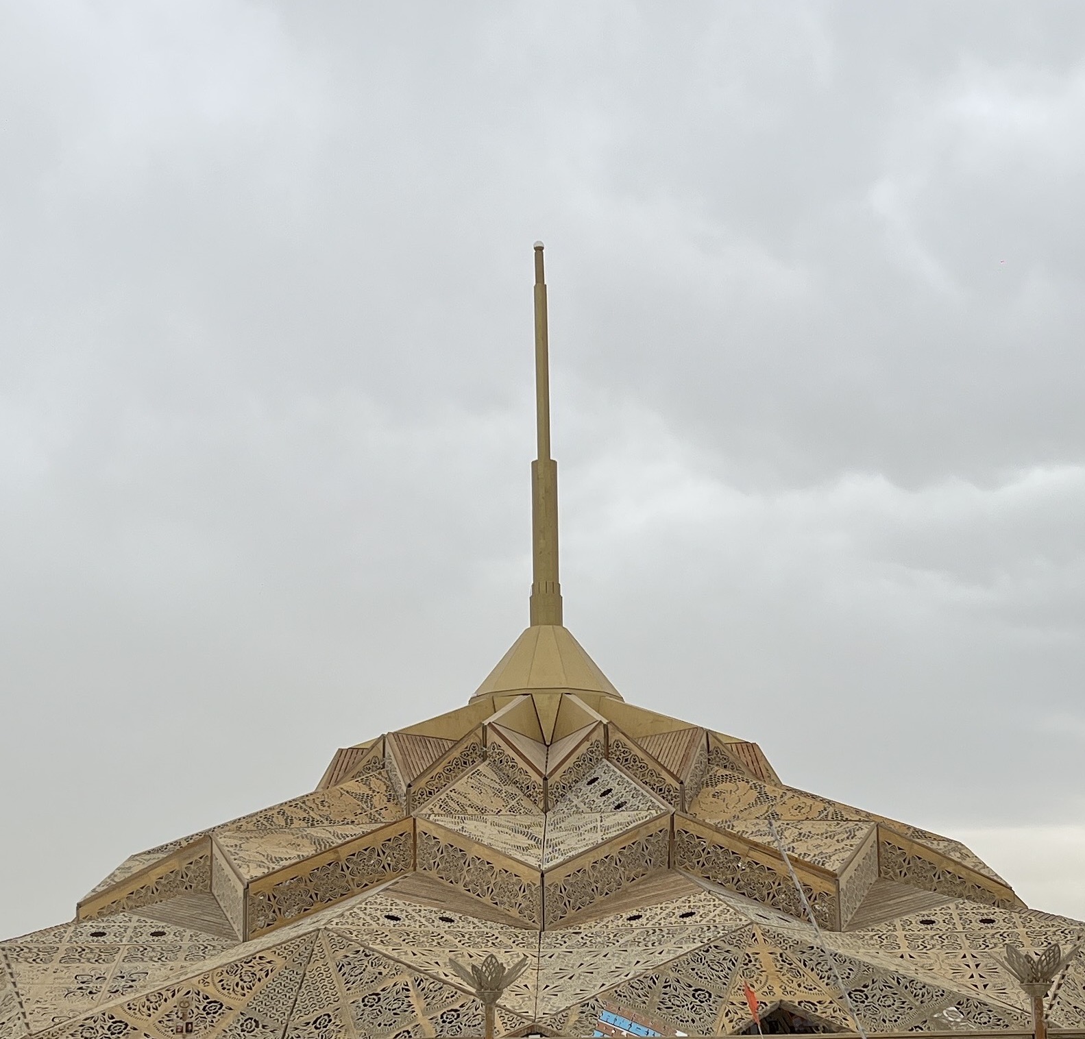 Burning Man temple, August 2023