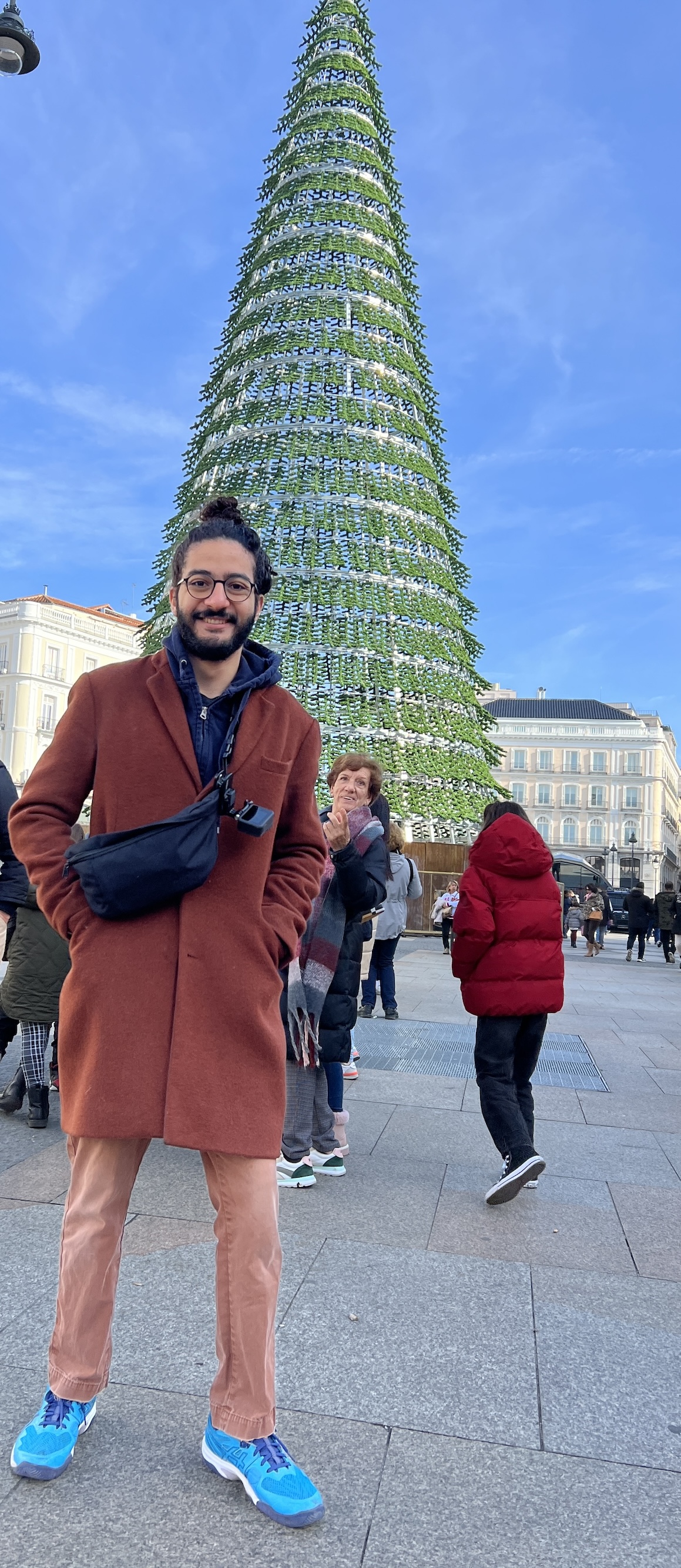Christmas tree in Madrid, December 2023